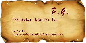 Polevka Gabriella névjegykártya